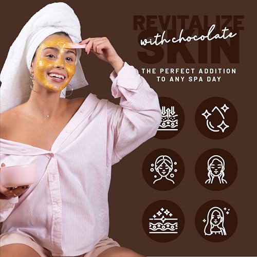 Chocolate Jelly Face Mask Powder - Full Face, Body & Travel Size Rubber Mask Jar