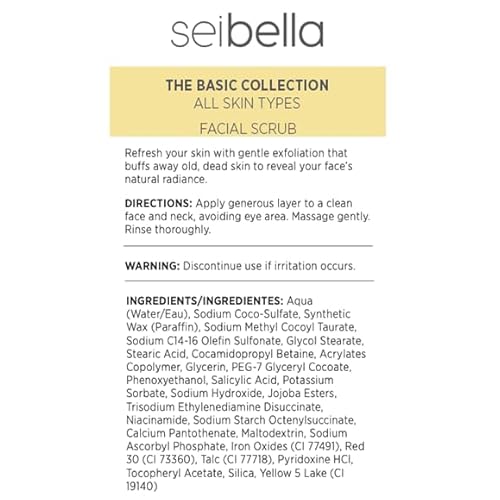 Melaleuca Seibella Basic Collection Facial Scrub, Gentle Exfoliating Face Cleanser, All Skin Types - 4 oz (former Affinia Scrub)