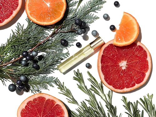 Grapefruit Aromatherapy Revive Morning Roller Ball - Essential Oil Blend for Refreshing & Energizing, 0.34 fl oz