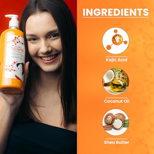 Kojic Acid Body Wash - Brightening & Refreshing Skin Cleanser 33 Fl oz