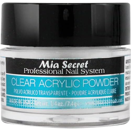 Mia Secret Clear Acrylic Powder (1/4 oz) - 2 Pack