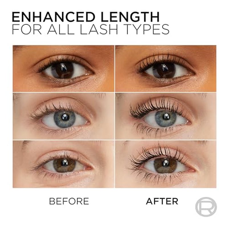 L¡¯Oreal Paris Makeup Original Telescopic Mascara, Separating Mascara Volume and Length Formula, Washable, Black, 0.27 Fl Oz., 1 Count