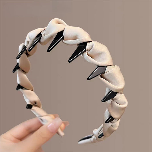 aefotiz Vintage High Cranium Artificial Pearl Hairband, Hairbands for Women's Hair, Bridal Hair Hoop Rhinestones Hairs Accessories, Wedding Party Hair Hoop Band Headwear for Bride(Style5)