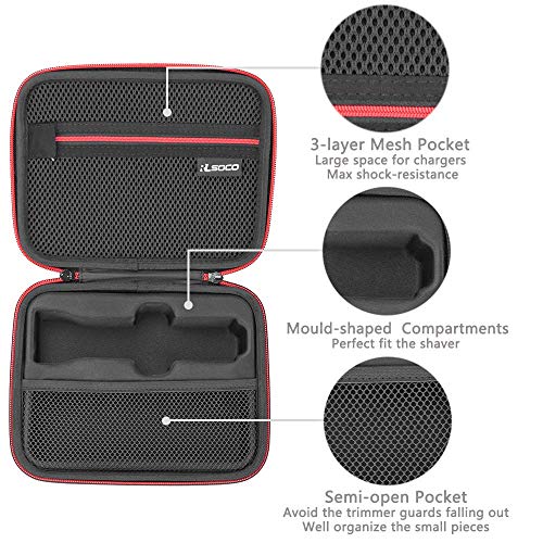 RLSOCO Hard Case for Wahl USA Stainless Steel Lithium Ion 2.0+/2.0+ Slate/Cordless Beard Trimmer for Men; Storage Case for Wahl Model 9864SS/9864/9818A (Case Only)