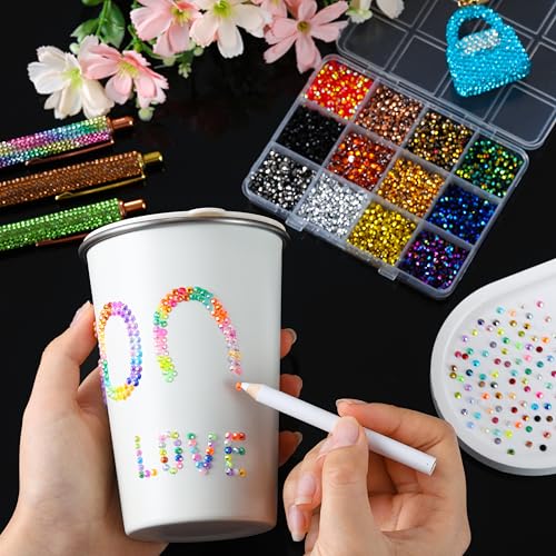 Resin Nail Art Kit 8 Boxes - 60 Colors Flowers Bowknot Mixed Decor Set 04