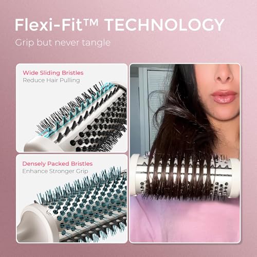 TYMO Thermal Brush Curling Brush, STYLUX 1.7" Heated Round for