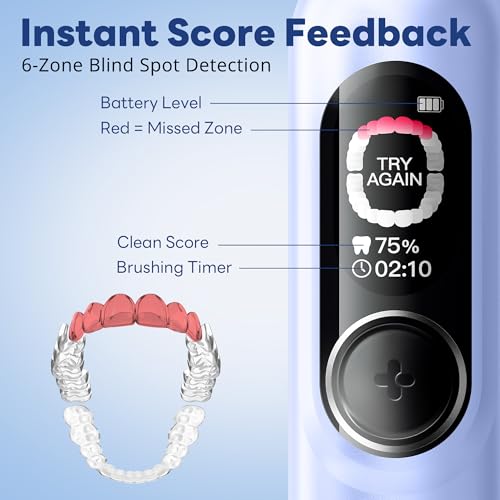 Kids Electric Toothbrush with Smart Screen - Blue / 1 Count