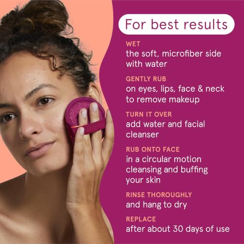 Cleanlogic Exfoliating Dual-Texture Facial Pads - Facial Buffer, 9 Count