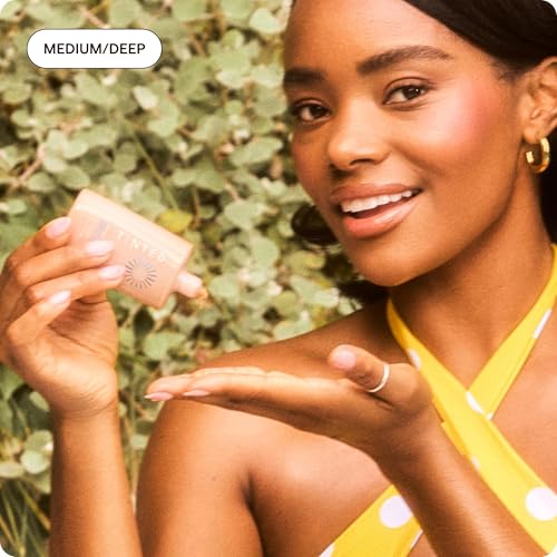 Live Tinted Hueguard Glotion Tinted Sunscreen SPF 50 Medium Deep 0.5oz - Glowy, Hydrating, Reef-Safe