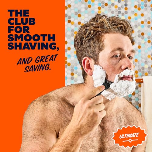 Dollar Shave Club 4 Blade Razor Shaving Set with Pre & Post Routine (Black, 1 Count)