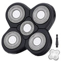 5 Blades Shaver Replacement Heads for Bald Men Easy to Clean Electric Shaver with Blade Cover