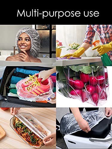 50Pcs XXL Disposable Shower Caps for Long Hair Braids Dreadlocks & Locs - Stretch to 26 Inches