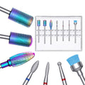 Colorful Nail Drill Bits Set for Acrylic & Gel Removal - 7 Pcs Professional Manicure Kit
