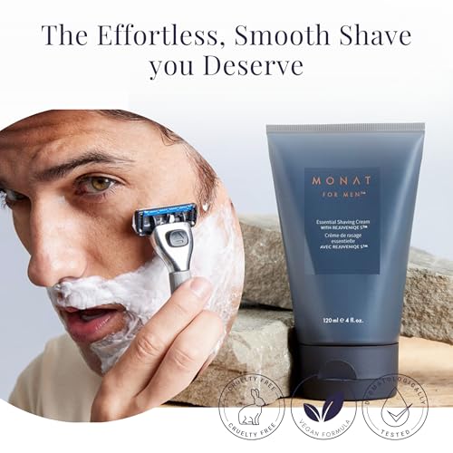 MONAT For Men Shaving Cream with Shea & Coconut Oil, Aloe Vera, 120ml