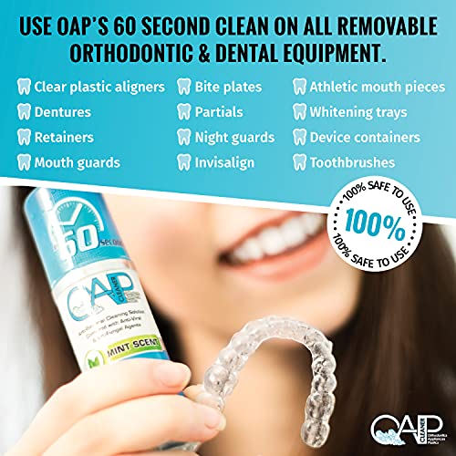 OAP Removable Dental & Orthodontic Appliance Cleaner 3.8 Fl Oz - Foam, 4-Month Supply