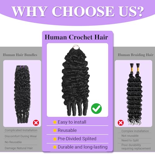 Sterly Burmese Curly Crochet Hair Bundles 16" 120g Pre-Separated Feather Knotless