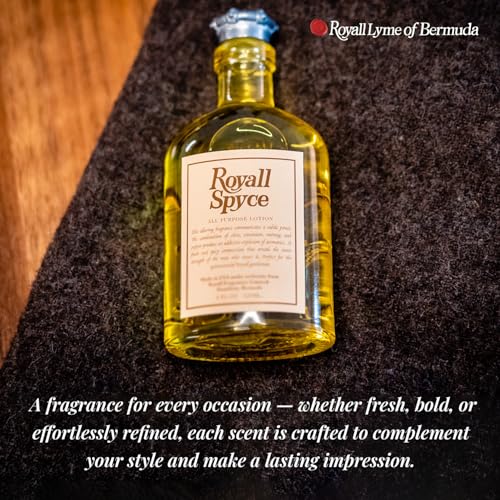 Men's Heritage Cologne - Warm Spiced Fragrance 2 oz Splash - Royall Lyme