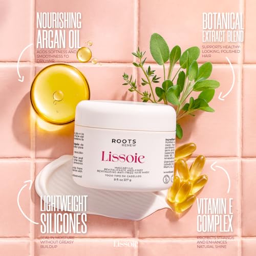 Deep Repair Hair Mask with Collagen & Keratin - Anti-Frizz Moisturizer for Dry Damaged Color-Treated Hair 8 fl oz