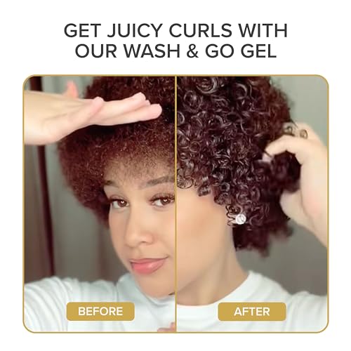 Shedavi Natural Curl Defining Gel for Unisex Hair - Anti-Frizz, Wash & Go