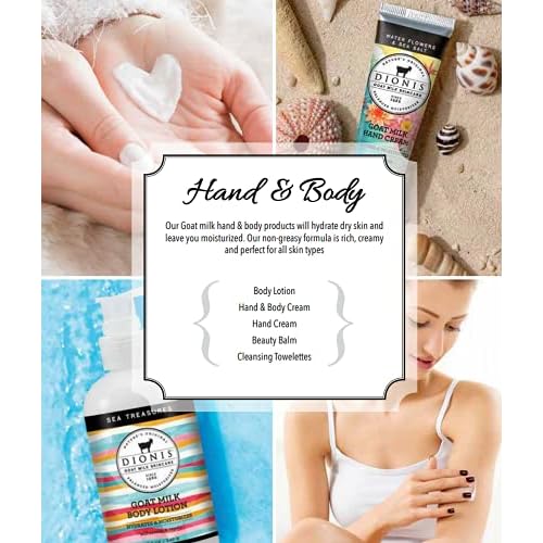 Dionis - Goat Milk Skincare Verbena and Cream Scented Hand Cream (1 oz) - Made in the USA - Cruelty-free and Paraben-free