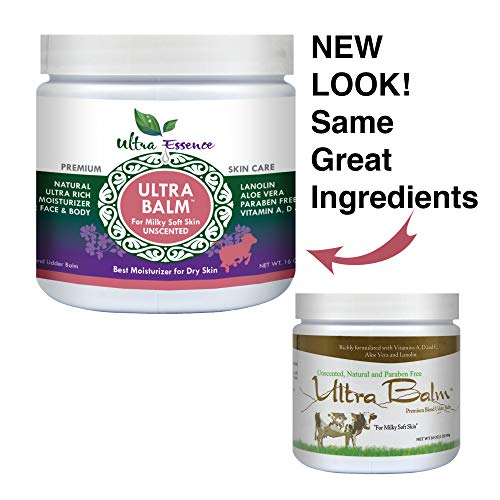 Daily Moisturizer 16 oz For Dry Itchy Skin, Psoriasis and Eczema, Contains Lanolin, Vitamins A, D & E, Aloe Vera, To Moisturize Face, Body, Dry Hands & Cracked Heels (Unscented)