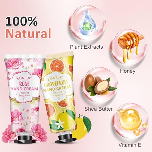 C-80 Pack Hand Cream Set for Dry Cracked Hands - 16 Fragrances Travel Size