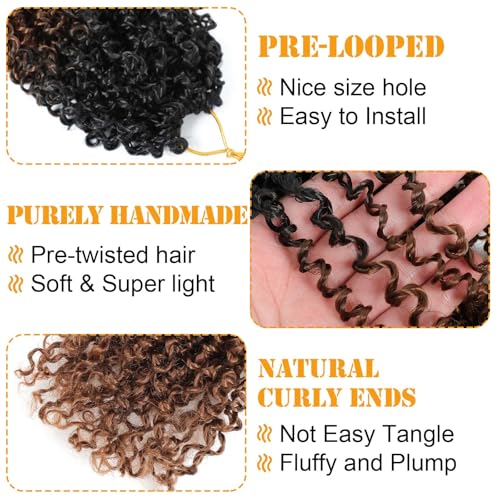 Pre-Looped Yanky Twist Crochet Hair 16 Inch - 8 Pack OT30