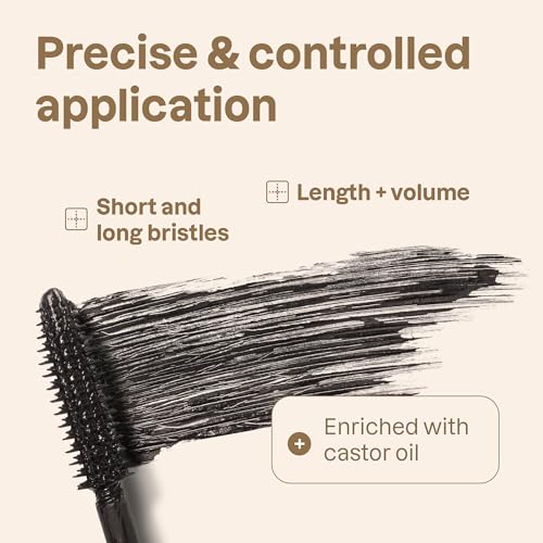 ATTITUDE Oceanly Brown Makeup Set, EWG Verified Eyeshadow and Lash Serum Infused Mascara, Vegan Beauty, Set of 3 Products