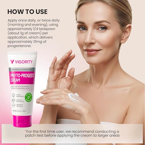 Vigority Phyto-Progest Cream for Women - Botanical Balance & Hydration Support - Cream