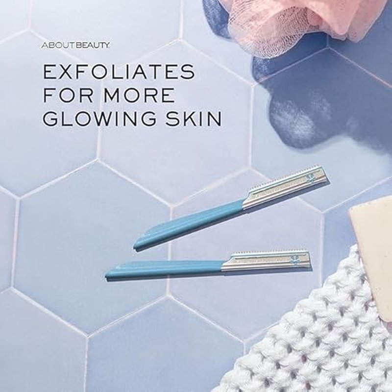About Face Pro-Premium Facial Razors - 5 Beauty Groomers for Hair Removal, Ideal for Shaving, Exfoliating and Brow Shaping, Japanese Stainless Steel Gently Removes Facial Hair