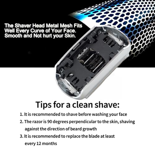 Series 9-92S Blade Compatible with Braun Series 9 Replacement Heads&for Braun S9 Sport Replacement Head,Foil Blades for All Series 9 Por Electric Shave 9290cc, 9291cc, 9370cc, 9293s, 9385cc et Model
