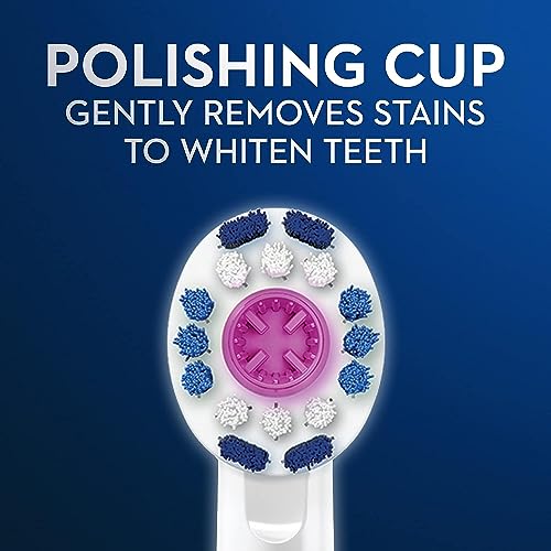 White Pack of 6 Replacement Brush Heads for Oral-B Electric Toothbrush - 3D White