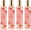 Sentas Coconut Hibiscus Body Mist for Women - 8 oz, Pack of 4
