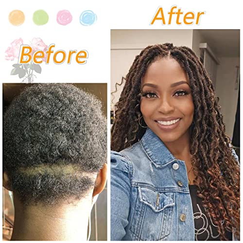 Pre-Looped Goddess Locs Crochet Hair 14 Inch - Black, 8 Pack with Accessories - Variation #1B