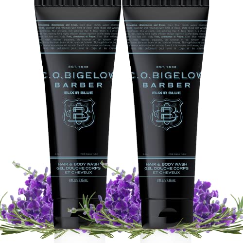 C.O. Bigelow Elixir Blue 2-Pack Men’s Hair & Body Wash 8 Fl Oz Each