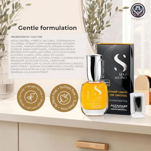 Vegan Hair Oil Serum with Heat Protectant & Treatment Cap - 2 Pack 15ML
