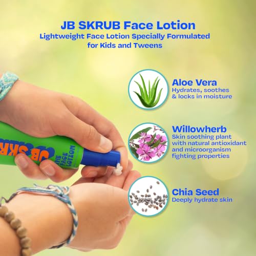 Kids Face Moisturizer for Sensitive Skin - Oil-Free, Lightweight & Fragrance-Free