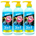 Mr. Bubble Berry Smooth 3-in-1 Body Wash, Shampoo & Conditioner Plus Honey Moisturize and Smooth Hair and Body 3-Pack