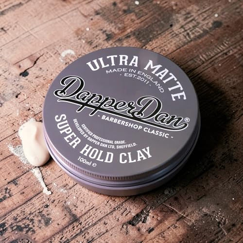 Dapper Dan Ultra Matte Super Hold Hair Clay 1 Oz - Strong, Natural Finish