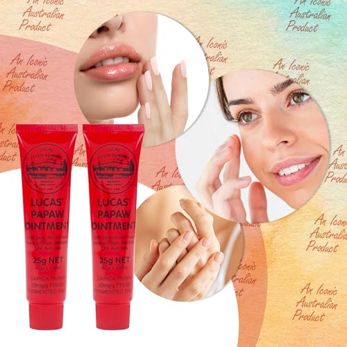 Lip Ointment Cream for Dry Lips & Skin Relief - 2 x 25g