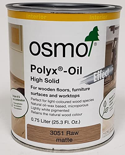 Osmo Polyx-Oil 3051 Light-Colored Wood Finish 0.75L Matte Protectant