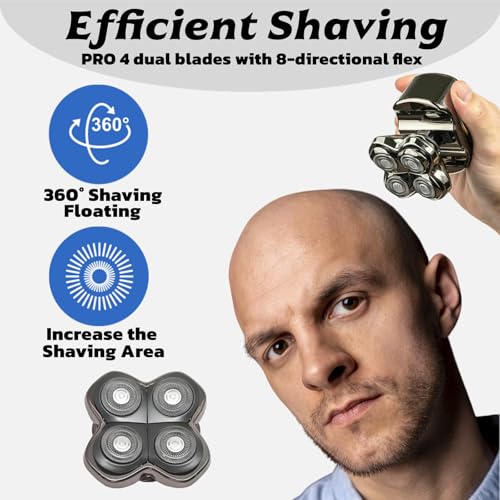 2 Pack Universal Replacement Blades for Pitbull Shaver - Compatible with Gold, Silver, Diamond Pro Models Variation of THIS listing