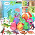 Dinosaur Bath Bombs with Surprise Toys for Kids - 9 Pack