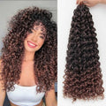 SUYIAPIY GoGo Curl Crochet Hair 8 Packs 24 Inch 1B/30 - Water Wave Beach Curl