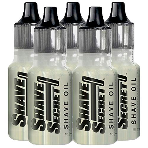 Shave Secret Shaving Oil - 0.63 Fl Oz Pack of 5 for Smooth Shave