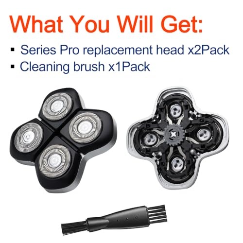 Replacement Blades for FlexSeries Pro Shaver Pack of 2 - Compatible with Pro Head