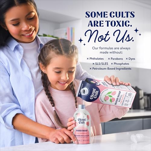 Liquid Hand Soap Refill Pink Grapefruit 32oz Pack of 3 - Moisturizing, Eco-Friendly
