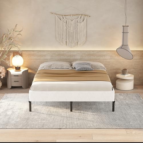 8 Inch Queen Bed Box Spring with Steel Support and Cover - Quiet, Easy Assembly