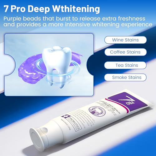 Probiotic Toothpaste Set with Whitening & Fresh Breath - Fluoride-Free, Deep Cleaning, Enamel Safe