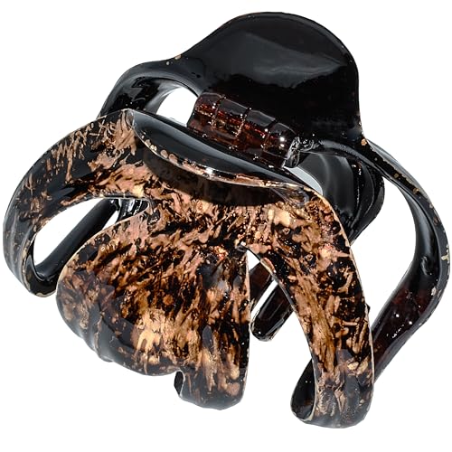 Camila Paris Octopus Hair Clips for Thick Hair - Brown, 3.5 Inch, Strong Grip